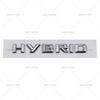 ABS car sticker is suitable for Mercedes Benz modified HYBRID hybrid car logo and rear logo letter label emblem
