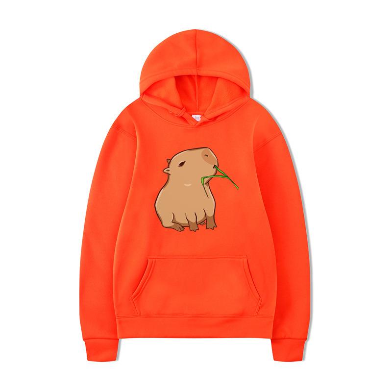 Cartoon Anime Print Fashion Sweatshirt Hip Hop Casual Unisex Autumn Winter Fleece Oversize Streetwear Tops Sudaderas