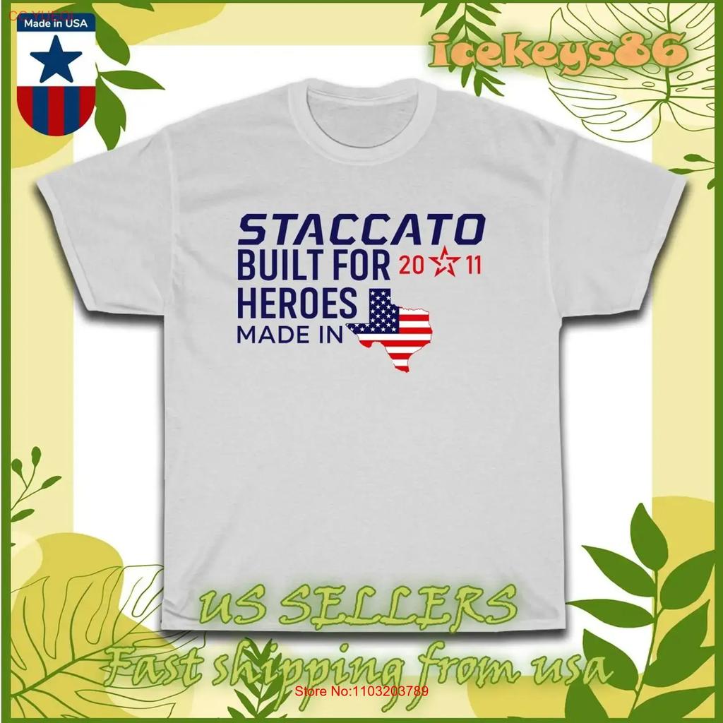 Neues Staccato 2011 Schusswaffen Logo Unisex T-Shirt Amerikanischer Stil Vintage Streetwear Lässig Atmungsaktiv Weich Grafik für Herren