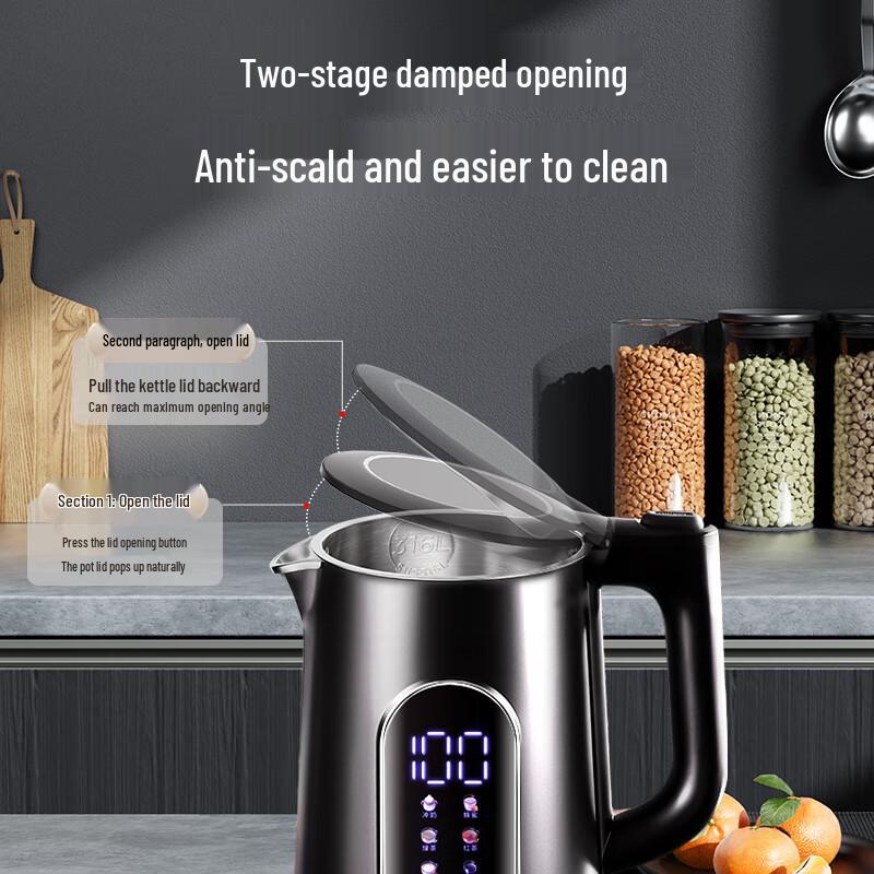 Midea 1.7L 316L Stainless Steel Smart Electric Kettle