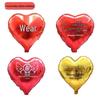 Festival & Wedding 18-Inch Heart-Shaped Colorful Foil Balloons for Decorations