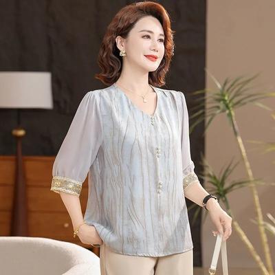 Summer Style Loose Shirt Slim and Versatile Age-reducing Shirt Top for Women