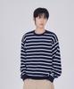 GLW Classic Striped Crop Knit Navy