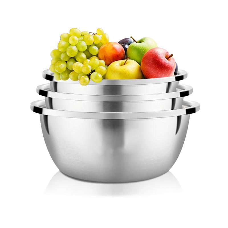 5-Piece Stainless Steel Kitchen Bowl & Colander Set