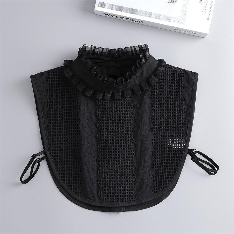 Damen Spitzen Stehkragen Hemd Falscher Kragen Vintage Abnehmbarer Hemdkragen Halsschmuck Falscher Kragen Revers Bluse Oberteil Kleidung Accessoires