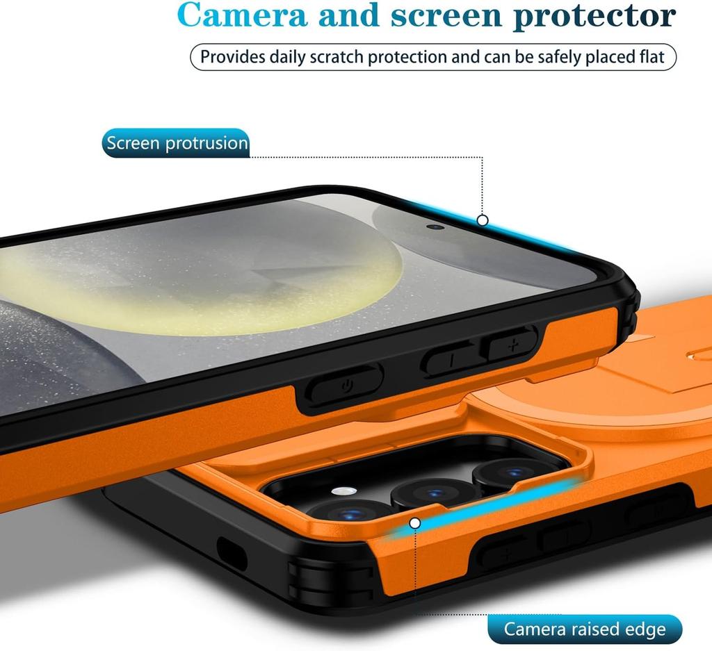 Phone Case For Samsung Galaxy S26+ Plus with Camera Cover, Magsafe, Heavy Duty Magnetic Case