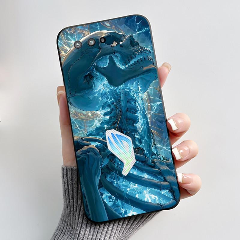 Casing For Asus Rog Phone 5 Rog 5s ZS673KS ZS676KS Case Luxury Dragon Cute Cool Boys Girls Soft Black Matte Silicone Back Cover
