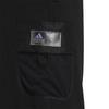 adidas Solid Color Mid-Rise Loose Breathable Training Casual Shorts Men Shorts Black HE7442