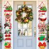 Festival Door Hanging Set Bright Color Modern and Efficient Christmas Wall Art For Home Office Party Decoration