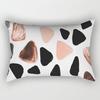 Ins Pink Geometric Waist Pillow Case Car Sofa Pillow Cushion Cover Pillow Case Pillow Case Pillow Case