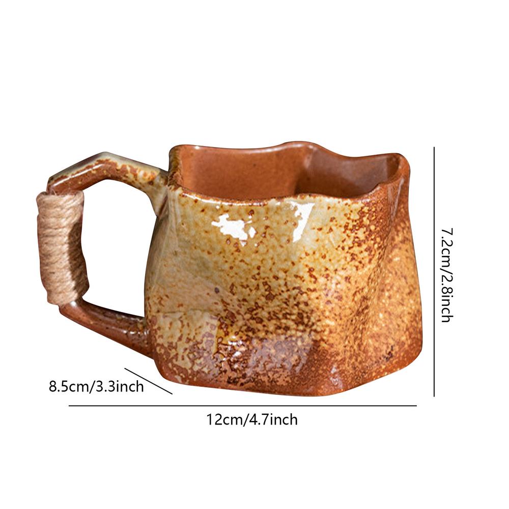 Stoneware Mug 250ml Handmade Pottery Mugs Ceramic Coffee Cups Portable Water Cup Aesthetic Mug For Coffee Tea Juice Hot Ice