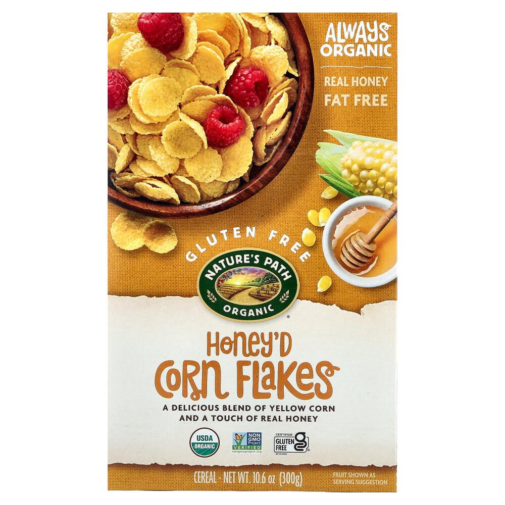 Natures Path Honied Corn Flakes Cereal 300g (10.6oz)