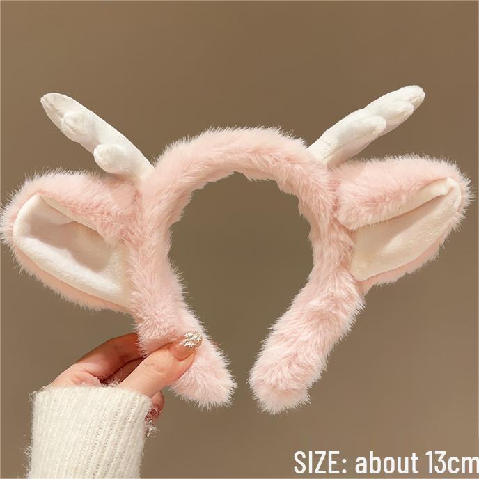 Adorable Dragon Horns Face Washing Cartoon Plush Headband for Women - 2024 Edition
