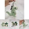 Cute And Soft Green Dinosaur Plush Stuffed Animal Keychain Decorative Gift