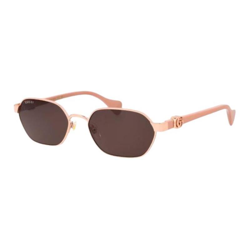 

GUCCI Full Frame Design Metallic Irregular Sunglasses Women s Pink 56 розовый