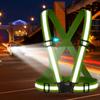 Highlight Reflektierende Riemen Nachtarbeit Sicherheit Laufen Radfahren Sicherheit Reflektierende Weste Hohe Sichtbarkeit Reflektierende Sicherheitsjacke