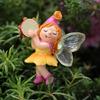 Harz Musikfee Figur Bunte Feen am Stiel Garten Miniatur Dekoration