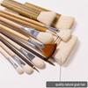 Premium-12 PCS Pottery Glaze Brushes Set With Goat Hair & Brush,Professional Soft Bristle For , Clay, Acrylic Painting