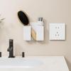 2/5Pcs Wall Mounted Storage Phone Charging Remote Control Holder With Holes For Kitchen Bedroom Bathroom