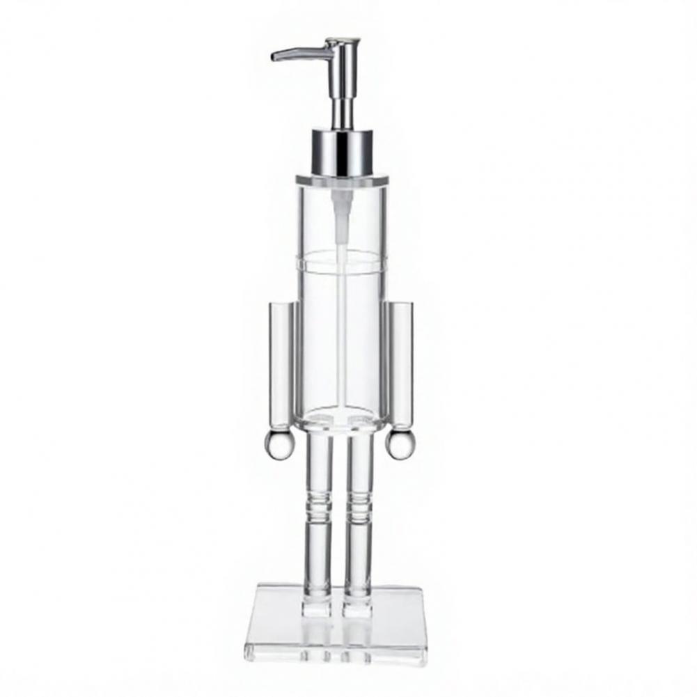 155ml Nutcracker Soap Dispenser Clear Christmas Hand Soap Bottle Refillable Wash Liquid Lotion Pump For Bathroom Kitchen Decor
