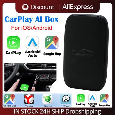 Wireless Android Auto Adapter Carplay For Car Netflix YouTube Google Ai Box Car Multimedia Video Box Bluetooth Compatible Dongle