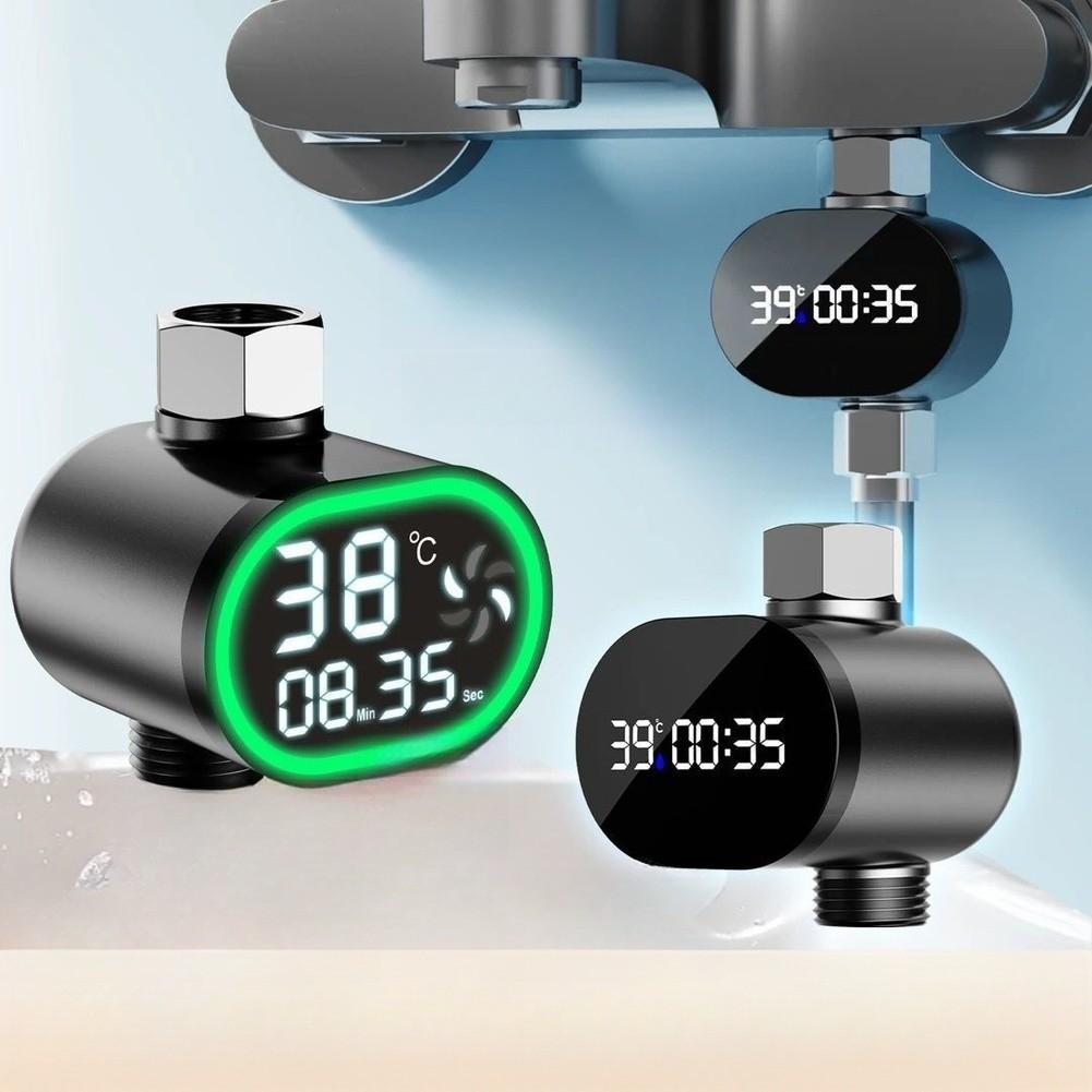 Real-time Temperature Display Shower Thermometer LED Thermometer ABS Material