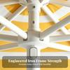 Striped Patio Umbrella Water-Resistant Freestanding Modern for Garden