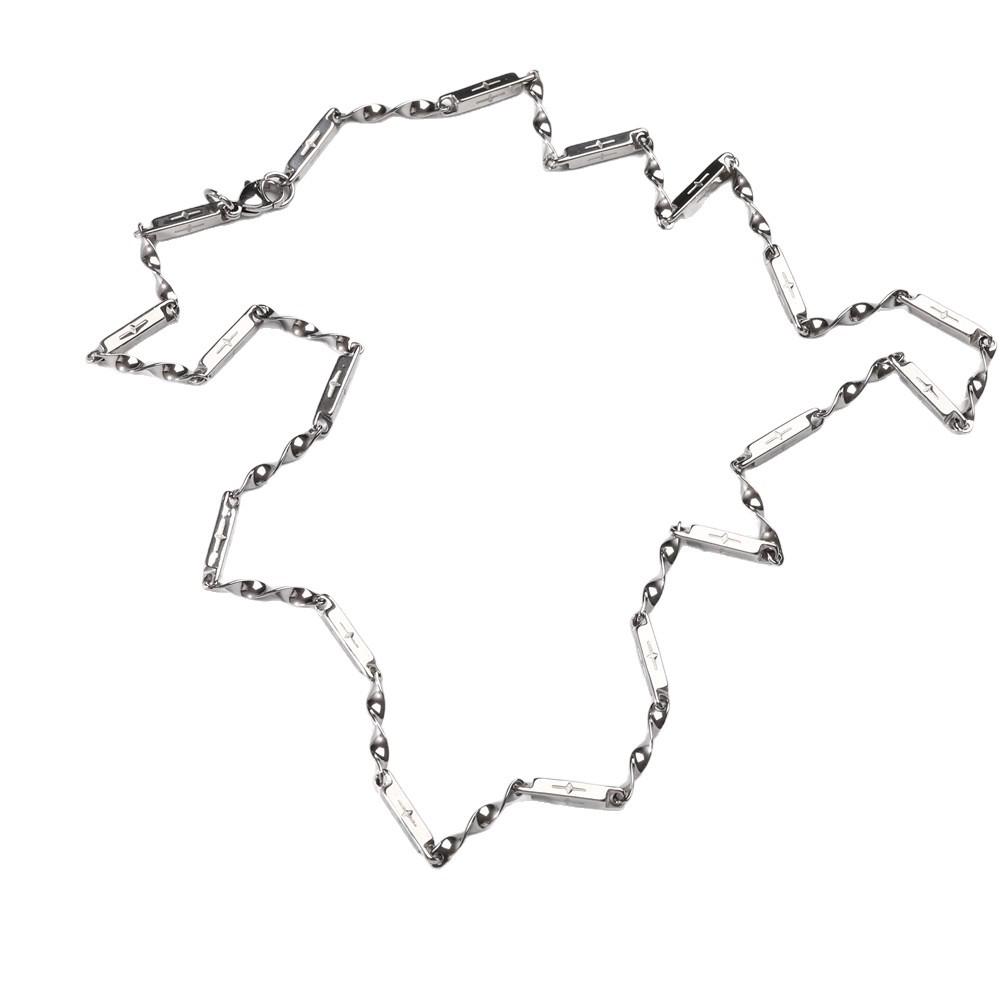 Moebius Titanium Steel Bamboo Necklace & Bracelet – Unisex, Non-fading, Versatile Trend Jewelry