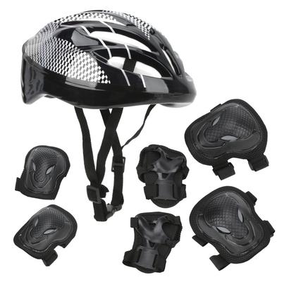 7pcs Adults Roller Skating Protect Gear Set Knee Pads Elbow Pads Helmet Wrist Guards Set