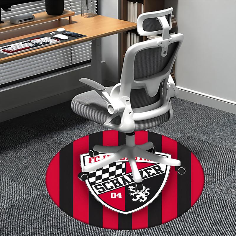 

FC Ingolstadt,Schanzer Chair mat Round Rug Office carpet,Non slip, Suitable for Living Rooms, Bedrooms Decor1205051a 80cm by 80cm