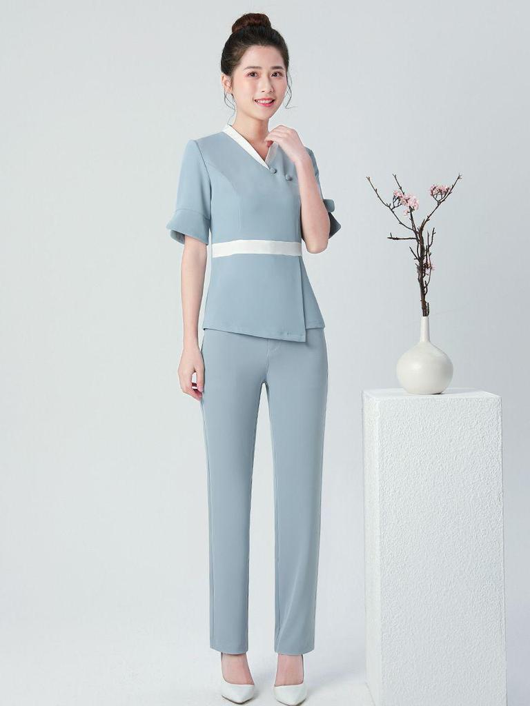 High-End Ladies Spa Technician Uniform: Spring/Summer Collection