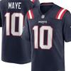 NFL Team Apparel Patriots Steelers Embroidered V-Neck Oversized Jersey Men Sports Fan Wear