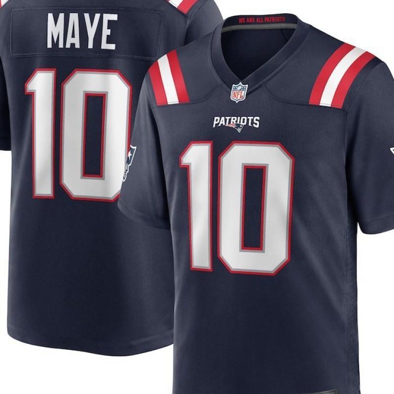NFL Team Apparel Patriots Steelers Embroidered V-Neck Oversized Jersey Men Sports Fan Wear