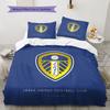 Roupa de Cama com Padrão Leeds United, Conjunto de Colcha Capa de Colcha Fronha Presente de Aniversário para Casa(1 capa de edredom + 2 fronhas, sem enchimento.)