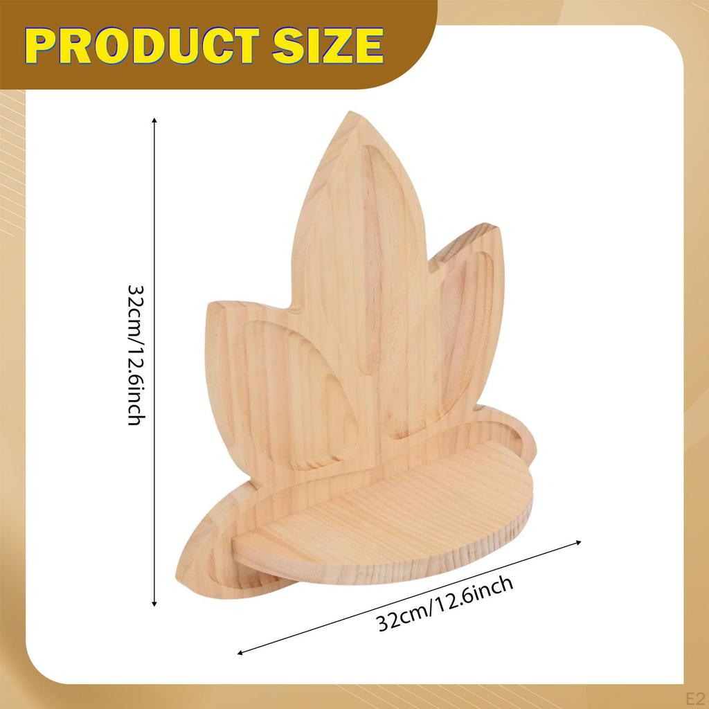 Wooden Wall Display Organizer Shelf Easy Installation Multipurpose Storage Rack for Living Room