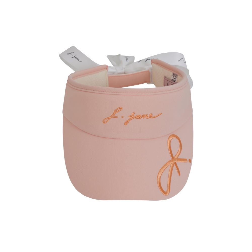 J.JANE Logo Ribbon Sun Cap (Peach)
