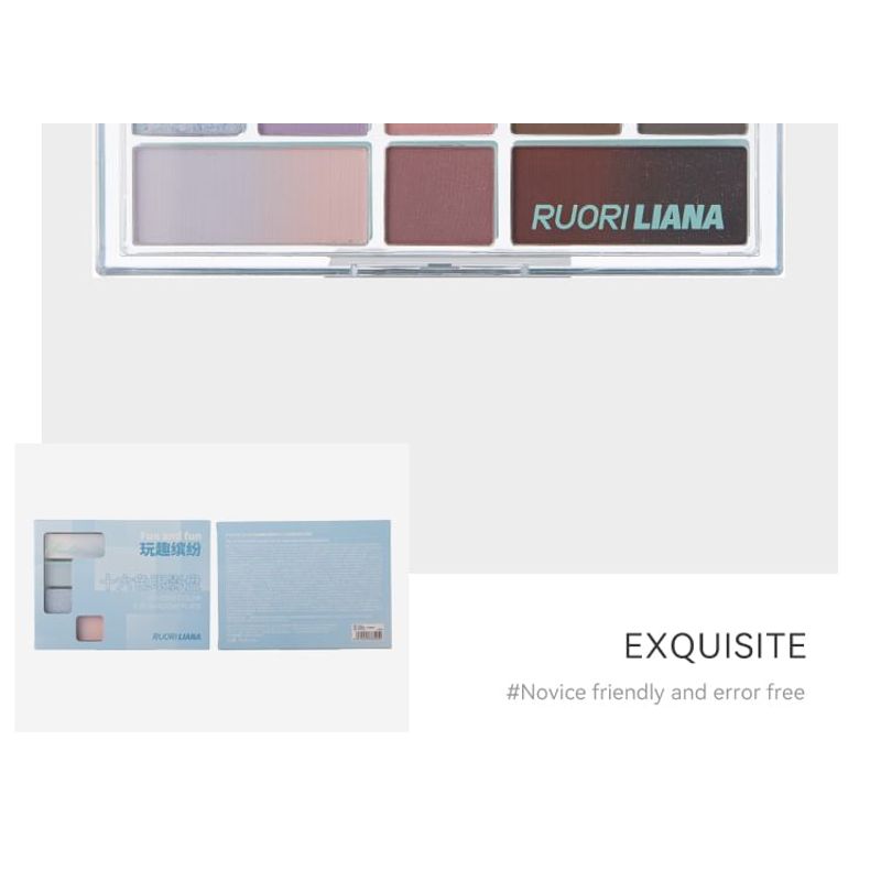 RUORI LIANA - Fun & Colorful 16-Color Eyeshadow Palette - 2 Types