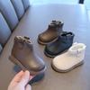 Children's Toddler Shoes with Fleece Ankle Boots Shoes Autumn and Winter Girls Princess Boots