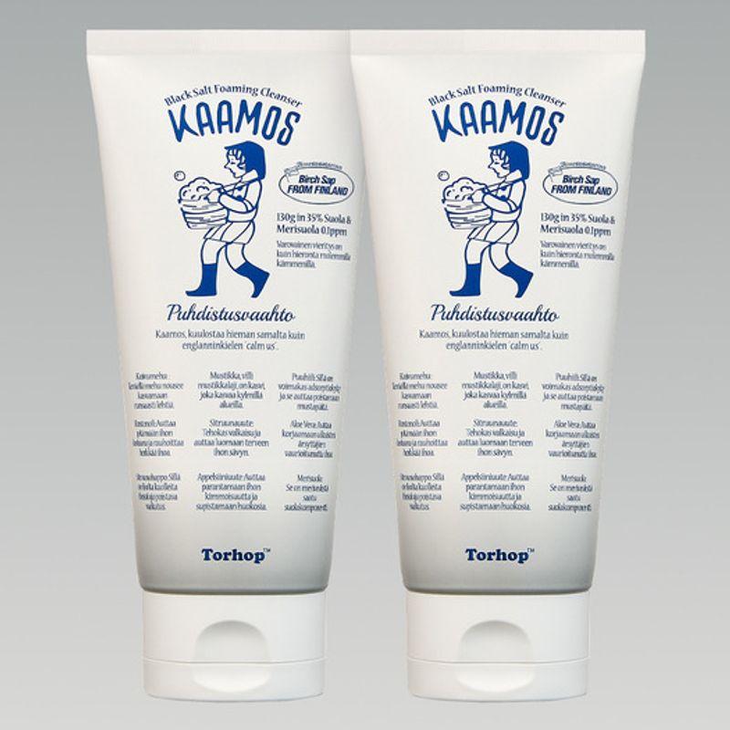 Camos Black Salt Foam Cleanser 130g x 2