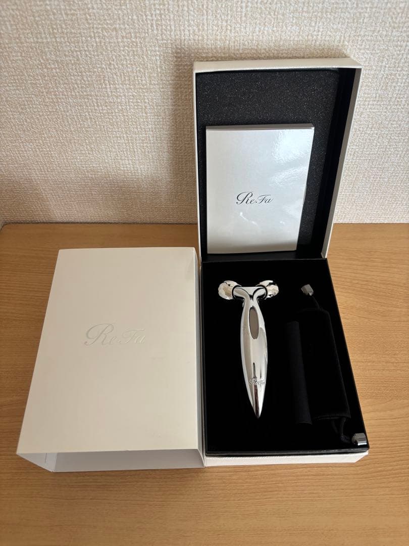 MTG ReFa CARAT Ролик для лица, Прибор красоты с микротоками, 3D платиновый массаж разминанием, Не требует зарядки, Водонепроницаемый, Оригинальный, Сделано в Японии