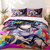 Hyuga Hinata Custom Name 3pc Set Perfect for Bedroom Use Comfortable Bedding Set Includes a Duvet Cover and Two Pillowcases Ideal Birthday or Christma