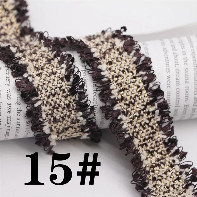 45 Yards Trim Vintage Embroidered Lace Sewing Lace Ribbon Fabric Handmade Costume Dress Sewing Trimmings Wedding Decoration