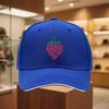 Strawberry Graphic Baseball Cap Unisex Polyester Adjustable Casual Streetwear Summer Sports Hat