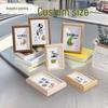 Wall-Mounted Wooden 3D Photo Frame in 6", 7", 8" Sizes for Creative Desktop Display