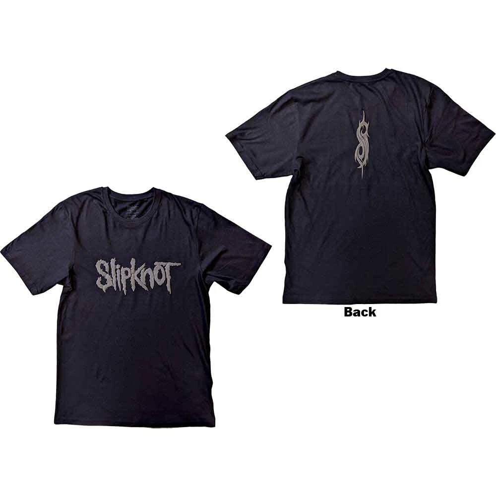 Slipknot Unisex Hi-Build T-Shirt: Logo (Back Print) (Small) S