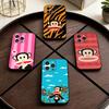P-Paul F-Frank Phone Case For iPhone 17,16,15,14,13,12,11 Plus,Pro Max,XS,Soft Silicone Black Cover