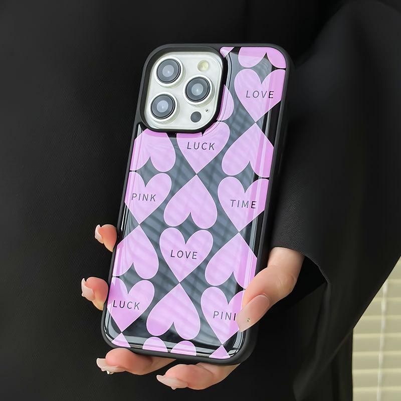 iPhone Case Resin Case for HUAWEI Mate60pro Pink Heart