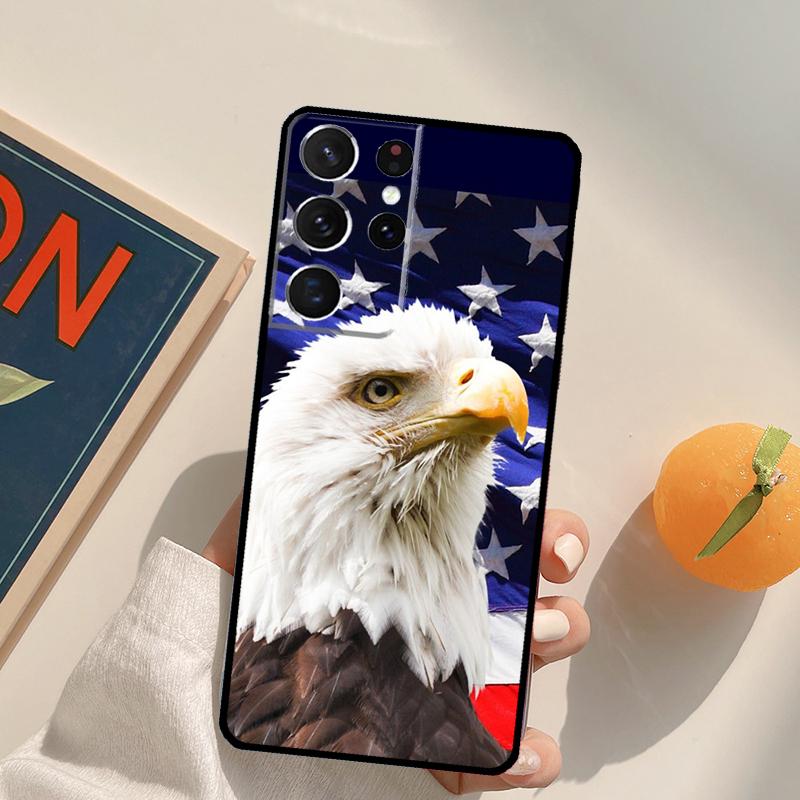 America USA Flag Phone Case For Samsung Galaxy S26 S25 S20 S21 S22 S23 S24 Ultra S10 Plus S25 FE Back Cover