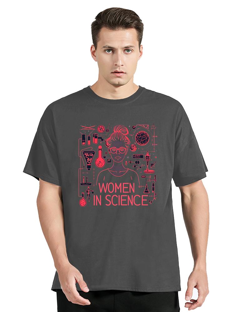 Mens Clothing Women In Science TShirt Funny Science Clothes Street Casual Tops Cotton Tshirt ONeck Fitness T Shirt