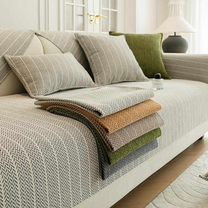 New Chenier Sofa Cushion Anti-Cat Scratch Sofa Cover New  Four-Season Universal Seat Cushion Backrest Cover